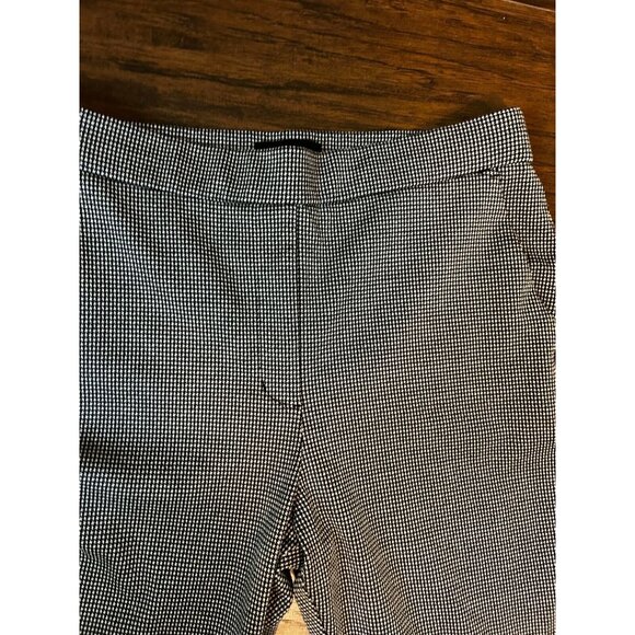 Express Womens Dress Pants Medium Black Houndstooth Skinny Pull On Pockets - Picture 3 of 11